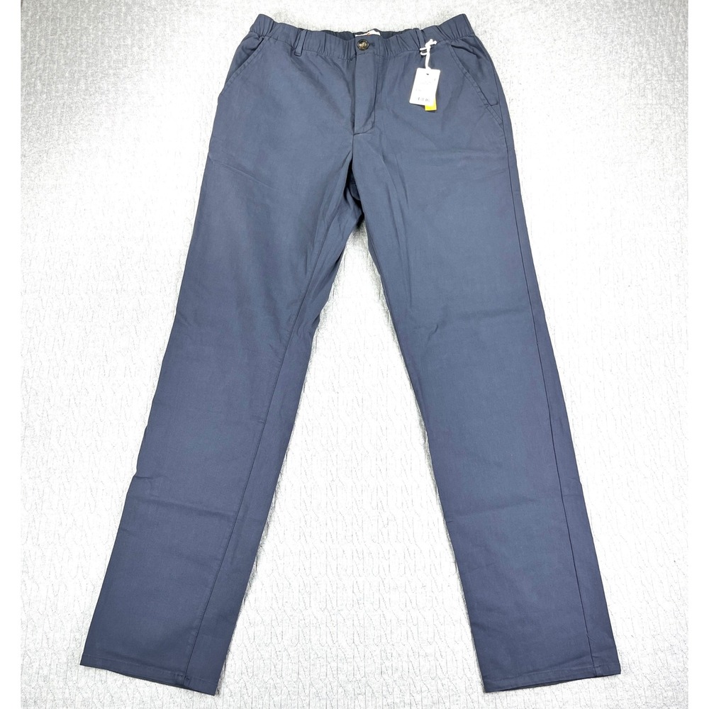New Marine Layer Breeze Saturday Chino Mens M India Ink Blue Water Repellent